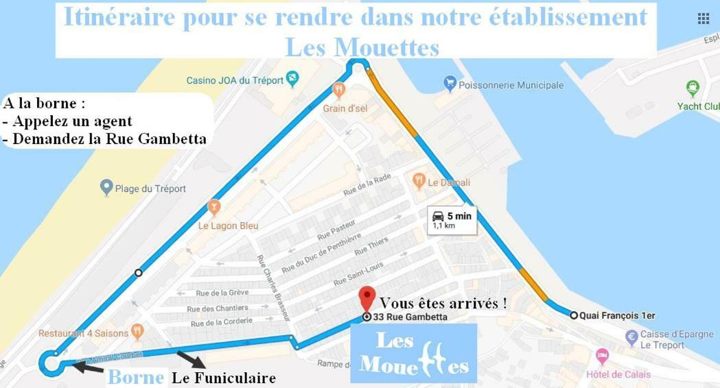 شقة Les Mouettes 2 Le Tréport المظهر الخارجي الصورة